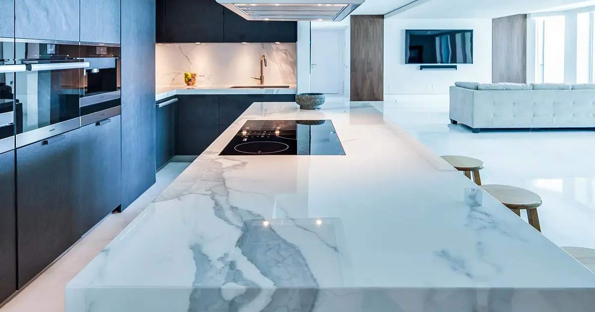 Marble Countertops in Kitchen